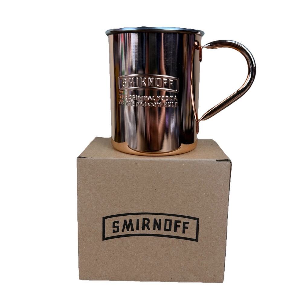 Smirnoff 3" Mouth/430ML Copper (Moscow) Mule Mug- Brand New In Box